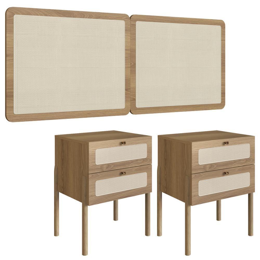 Cabeceira Casal 160 Cm 02 Mesas Cabeceira Palinha 27978 Hanover Artesano Hanover - 1