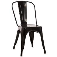 Kit 4 Cadeiras Tolix Iron Titan Anm6671f Anima Office Ferro Pintura Epóxi Preto - 3