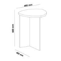 Mesa Lateral/Apoio 46Cm Multimóveis Cr45126 Pinho Pinho