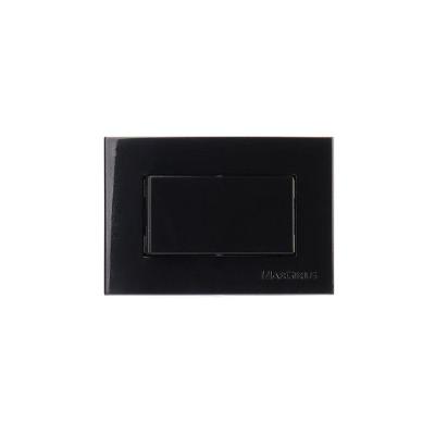 Placa Para Móveis 65x45 Com Interruptor Simples Margirius Sleek 10a Preto Ebony