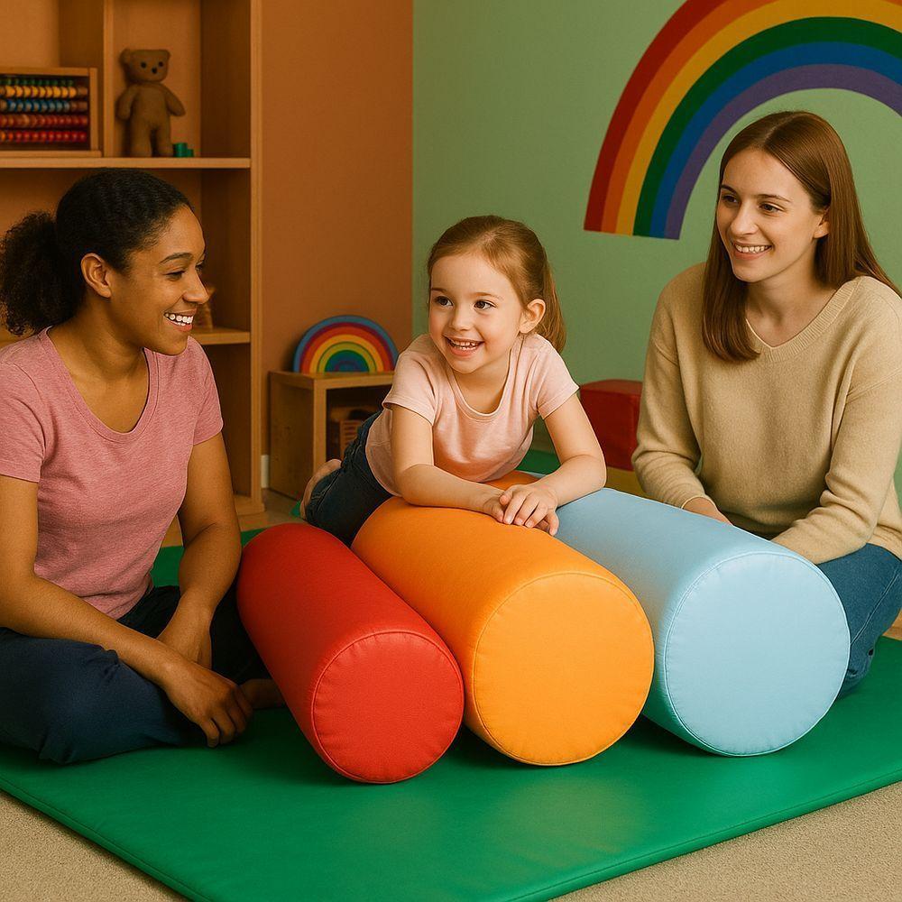 Kit 3x Rolinho Sensorial De Espuma Para Crianças – Estímulo Motor, Cognitivo E Sensorial Com Segurança E Diversão - 2