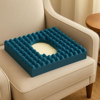 Almofada Caixa De Ovo Quadrada 45x45 Cm – Alívio De Pressão E Conforto Anatômico Para Uso Terapêutico E Diário