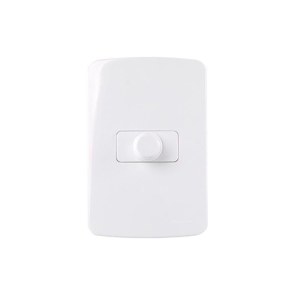 Variador De Luminosidade E Velocidade Margirius B3 Com Placa 4x2 Branco Bivolt - 1