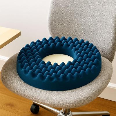 Almofada Caixa De Ovo Redonda 45x45 Cm – Conforto Anatômico E Alívio De Pressão Para Uso Terapêutico E Diário