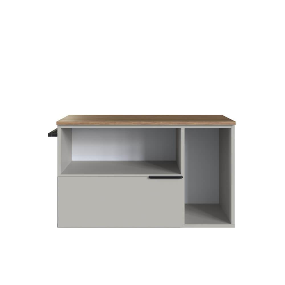 Gabinete Para Banheiro 02 Portas 01 Gaveta 80cm Mel Arenas Proddy Mel - 5