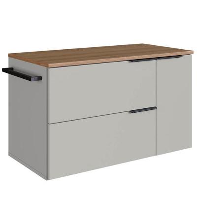 Gabinete Para Banheiro 02 Portas 01 Gaveta 80cm Mel Arenas Proddy Mel