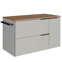 Gabinete Para Banheiro 02 Portas 01 Gaveta 80cm Mel Arenas Proddy Mel - 1