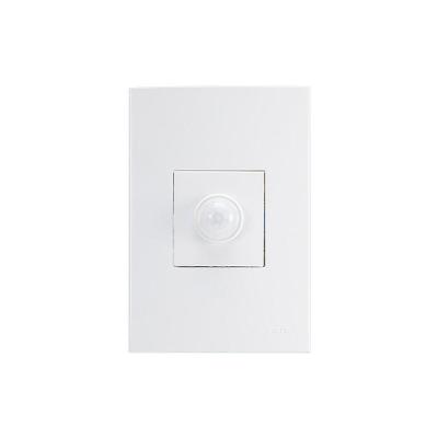Sensor De Presença Modular Margirius Sleek 120° Com Placa 4x2 Branco Bivolt