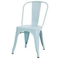 Kit 4 Cadeiras Tolix Iron Titan Anm6671f Anima Office Ferro Pintura Epóxi Azul Claro Fosco - 2