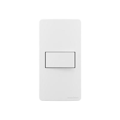 Placa Para Condulete Caixa 1" Com Interruptor Simples Margirius Sleek 10a Branca Branco