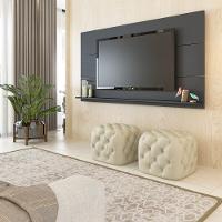 Painel Com Suporte Tv 60" Multimóveis Cr45165 Preto Preto - 2