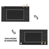 Painel Com Suporte Tv 60" Multimóveis Cr45165 Preto Preto - 7