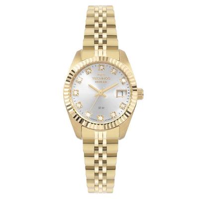 Relógio Feminino 2015CEL-1K Analógico Pulseira de Aço Inox Dourado com Calendário Technos