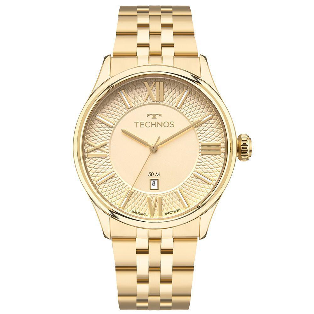 Relógio Technos Masculino Executive Dourado - 2115uav-1x - 1