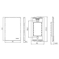 Interruptor Simples E Interruptor Paralelo Margirius Sleek 10a Com Placa 4x2 Branco Branco - 2