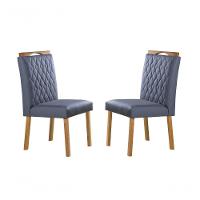 Sala De Jantar Com Vidro 6 Cadeiras Amsterdã Art Salas - 2