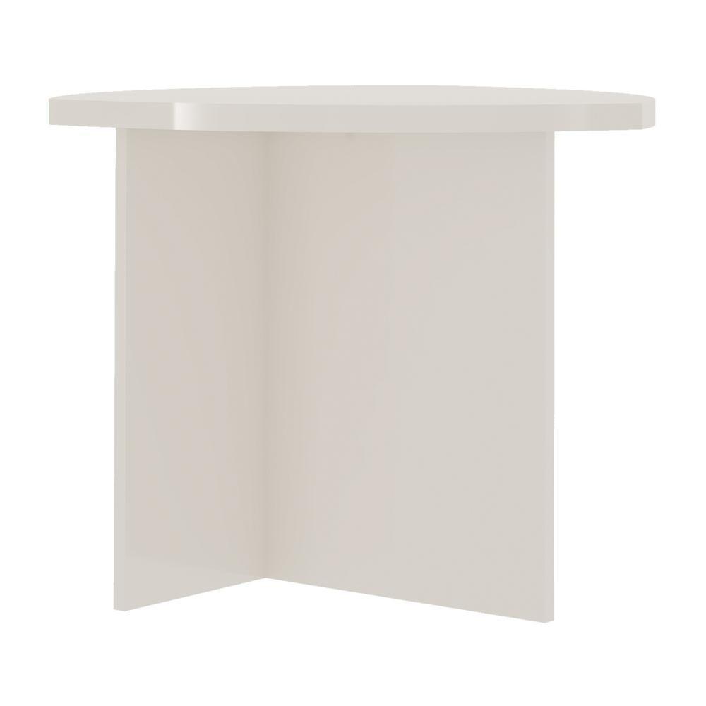 Mesa Lateral/Apoio 60Cm Multimóveis Cr45136 Off White Off White - 2
