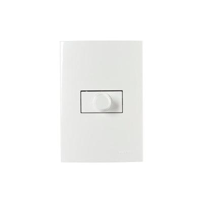 Variador De Luminosidade E Velocidade Margirius Sleek Com Placa 4x2 Branco Bivolt