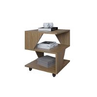 Kit Com 2 Mesa De Cabeceira Spin Para Quarto Casal Poquema Carvalho - 4