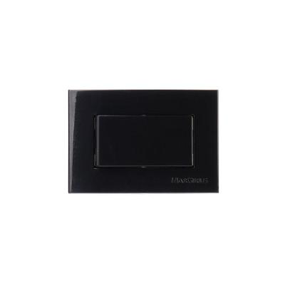 Placa Para Móveis 65x45 Com Interruptor Paralelo Margirius Sleek 10a Preto Ebony