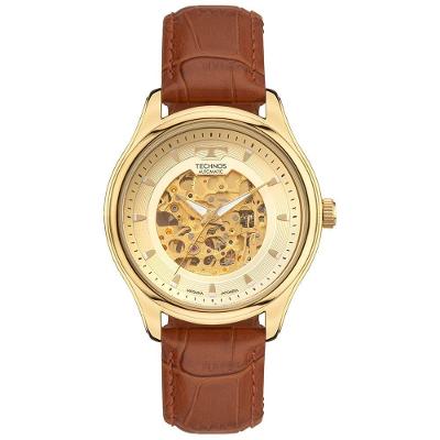 Relógio Technos Masculino Automatico Dourado - 8n24aq-0x