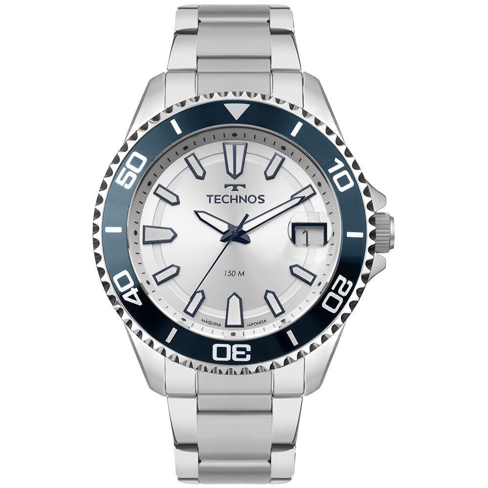 Relógio Technos Masculino Acqua Prata - 2415ek-1k - 1