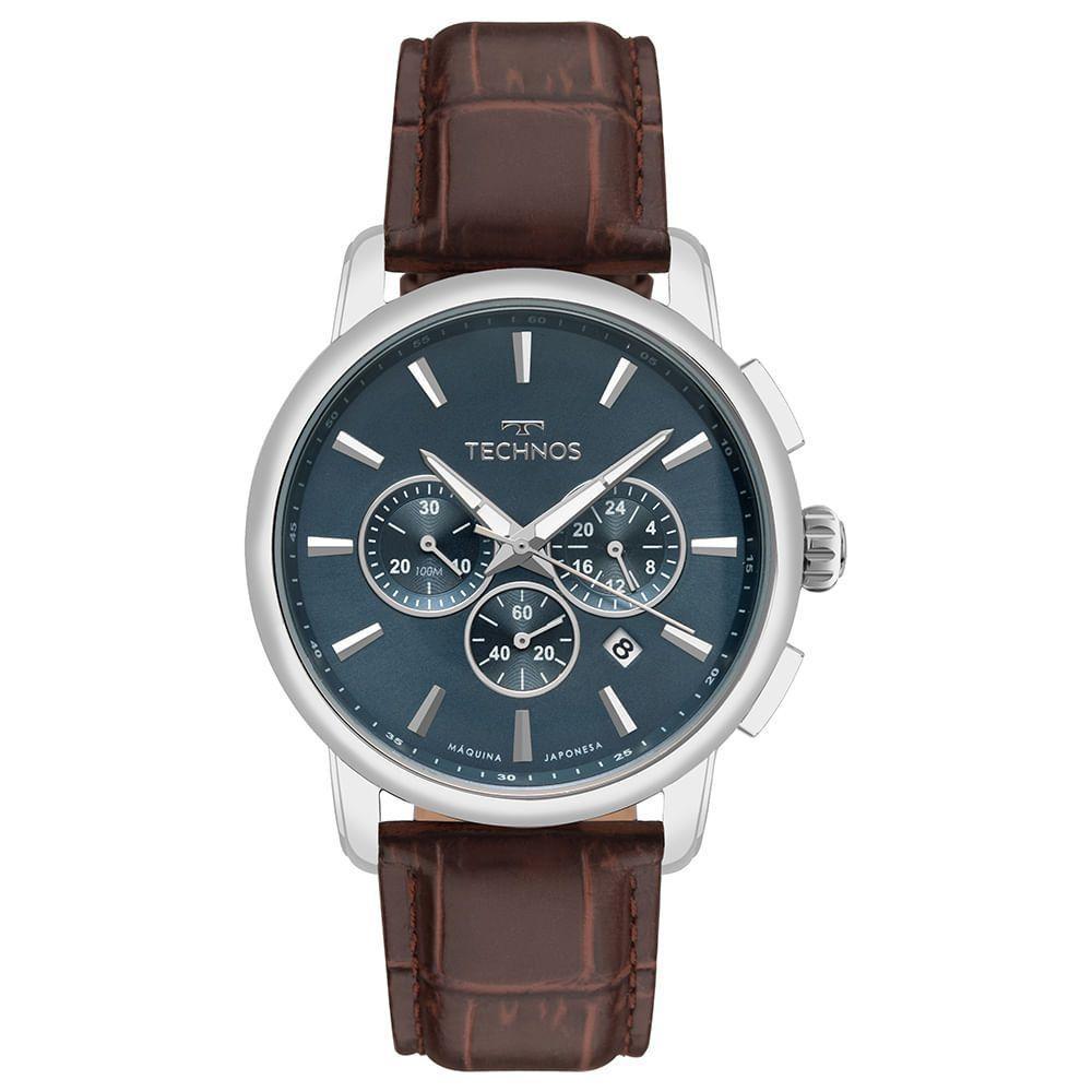 Relógio Technos Masculino Grandtech Prata - Js15enz-0a - 1