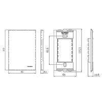Interruptor Simples Triplo Margirius Sleek 10a Com Placa 4x2 Branco Branco - 2