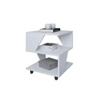 Kit Com 2 Mesa De Cabeceira Spin Para Quarto Casal Poquema Branco - 4