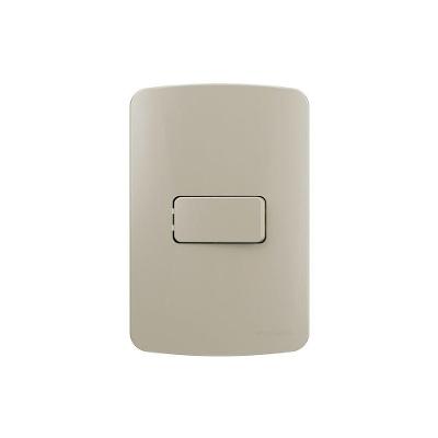 Interruptor Simples Margirius B3 Colors 10a Com Placa 4x2 Pérola Pérola