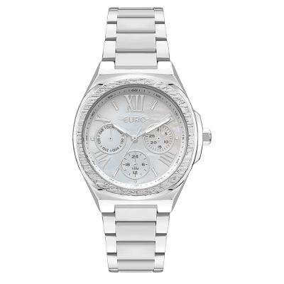 Relógio Euro Feminino Multiglow Prata - Eu6p79af-4b