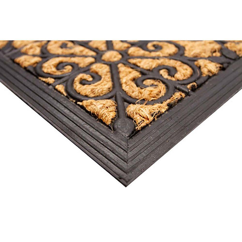 Capacho De Borracha Alagoas 03 Bege-preto 0,33x0,60m - 4