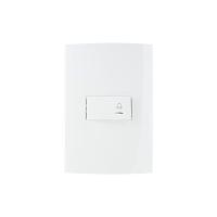 Interruptor Pulsador Para Campainha Com Luz Margirius Sleek 10a Com Placa 4x2 Branco - 1