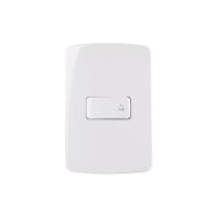 Interruptor Pulsador Para Campainha Margirius B3 10a Com Placa 4x2 Branco - 1