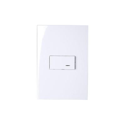 Interruptor Simples Com Luz Margirius Sleek 10a Com Placa 4x2 Branco