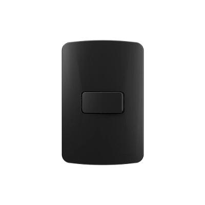 Interruptor Paralelo Margirius B3 Colors 10a Com Placa 4x2 Preto Ebony