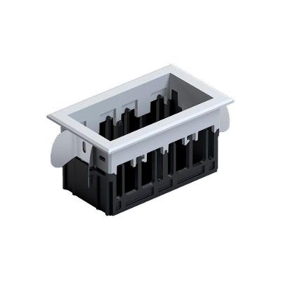 Moldura De Embutir Nordecor 6674 Para 2 Módulos Tap Branco