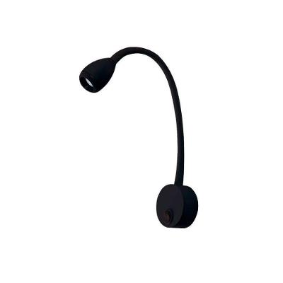 Arandela Nordecor Bett Led Com Interruptor Bivolt Preto 3000k