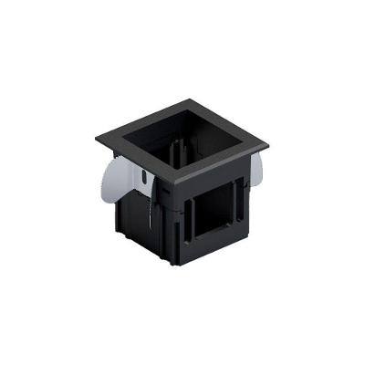 Moldura De Embutir Nordecor 6673 Para 1 Módulo Tap Preto