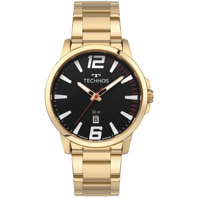 Relógio Technos Masculino Racer Basico Dourado - 2115uco-1p
