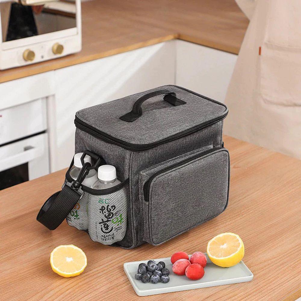 Bolsa Térmica Marmita Com Alça - Preta - 4