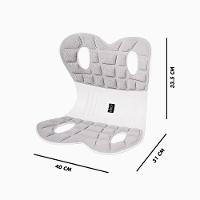 Almofada De Apoio Lombar Cadeira Correção De Coluna M - Cinza - 2