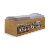 Cama Box Solteiro Com Sapateira Vanessa Naturalle - 2