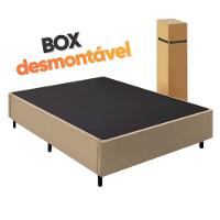 Cama Box Baú Casal Gazin Colchão Com Molas 138x188x64cm Flora Bege - 8