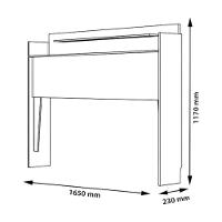 Cabeceira Com 02 Prateleiras Queen Thayná Naturalle - 3