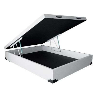 Cama Box Baú Casal Branco Sintético 42x138x188