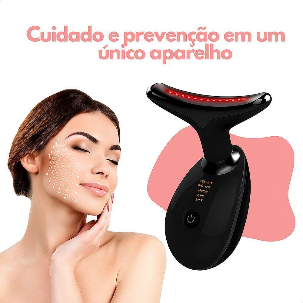 Massageador Facial Eletrico Pescoço Led Lift Fototerapia Ant - 6