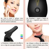 Massageador Facial Eletrico Pescoço Led Lift Fototerapia Ant - 3