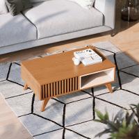 Mesa Sala De Estar E Home Reno Freijo Off White Matte - 6