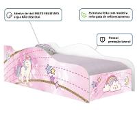 Mini Cama Joy Unicónio Rosa Com Colchão - 2